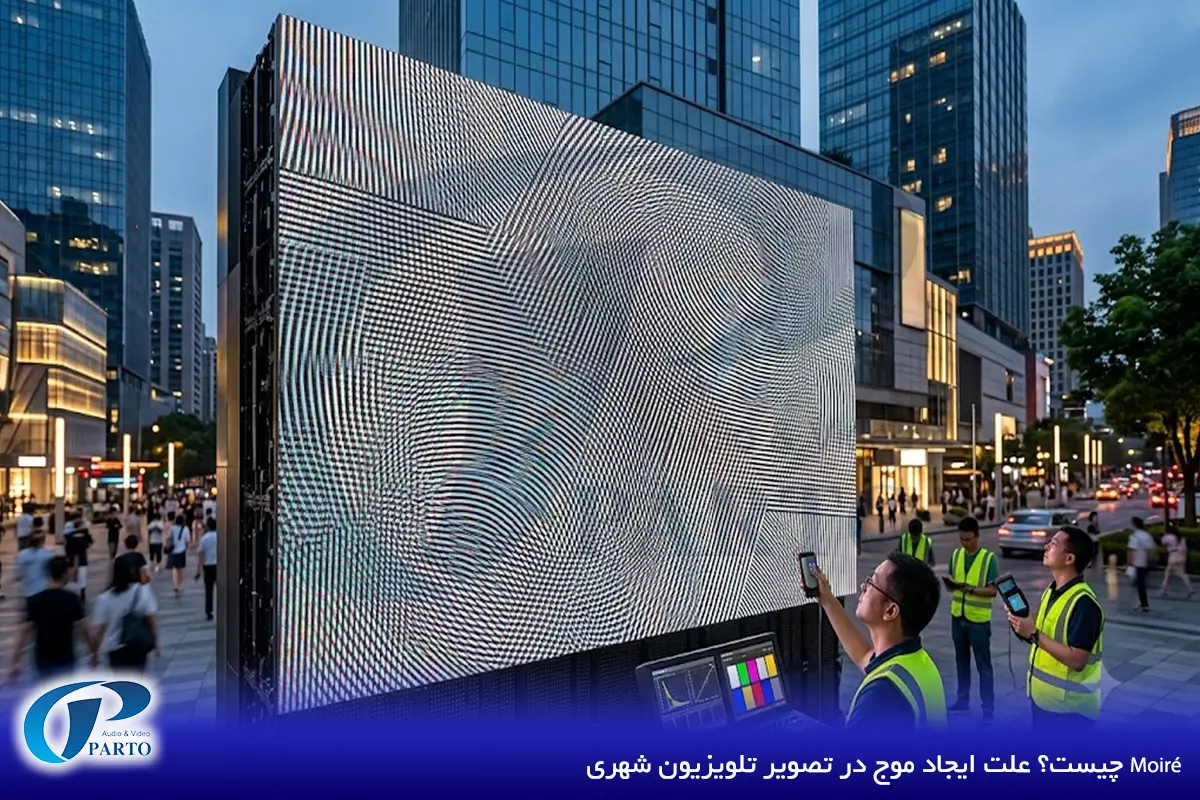 Moiré چیست؟ علت ایجاد موج در تصویر تلویزیون شهری